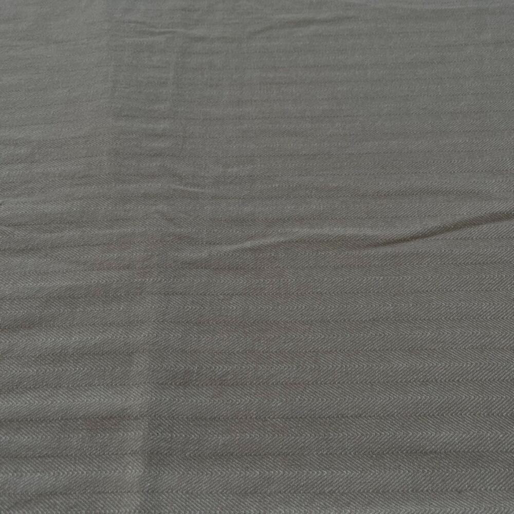 Vintage Modern Thomas O'Brien Duvet Cover Set 3 Piece Beige Herringbone - Picture 3 of 15
